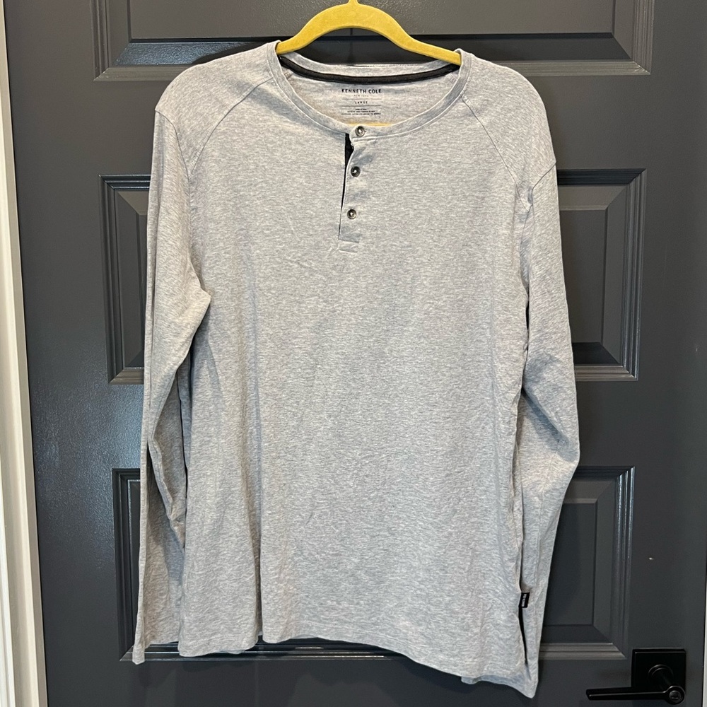 Kenneth Cole Men’s Long Sleeve Henley
